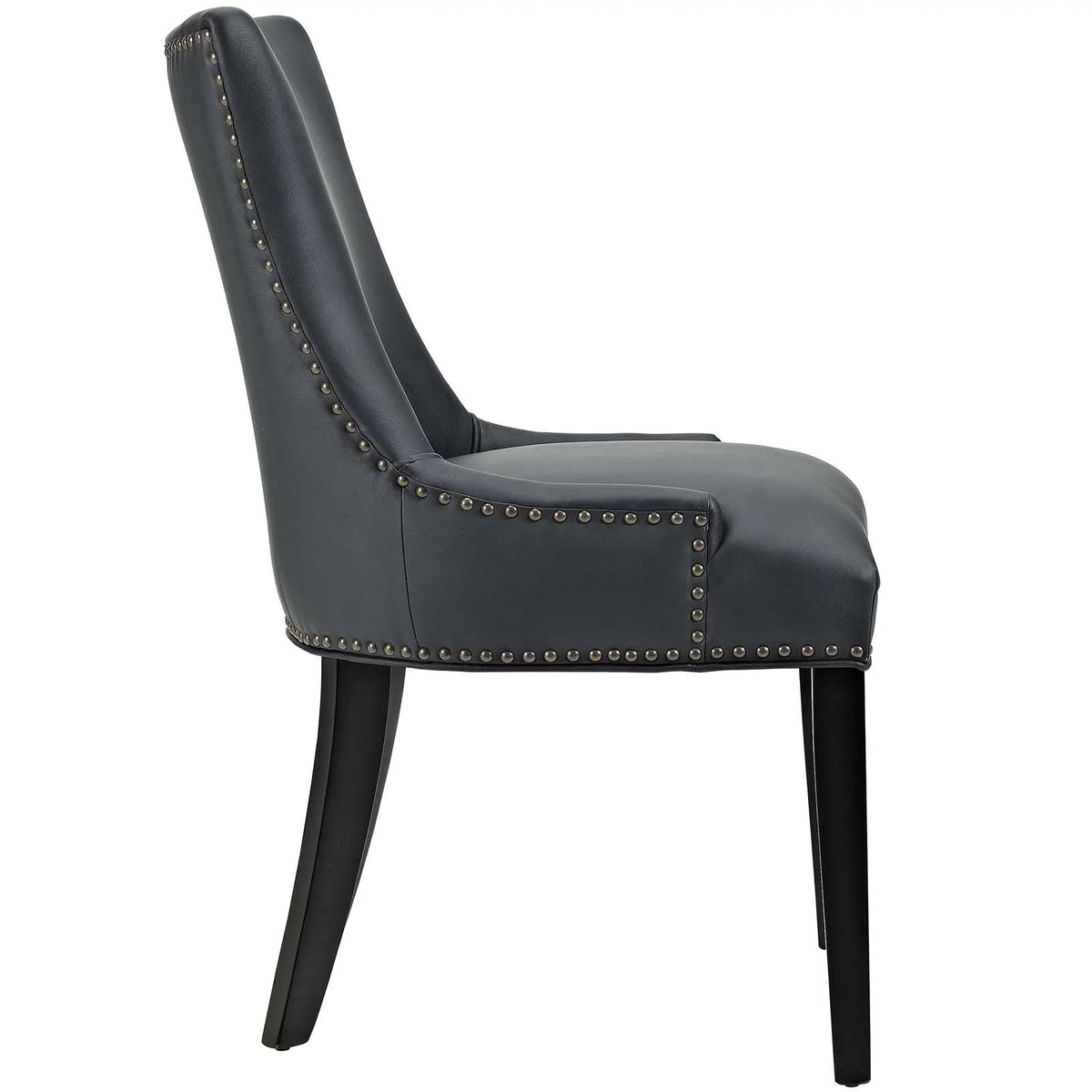 Faux Leather Dining Chair Set of 4 in Black T8906