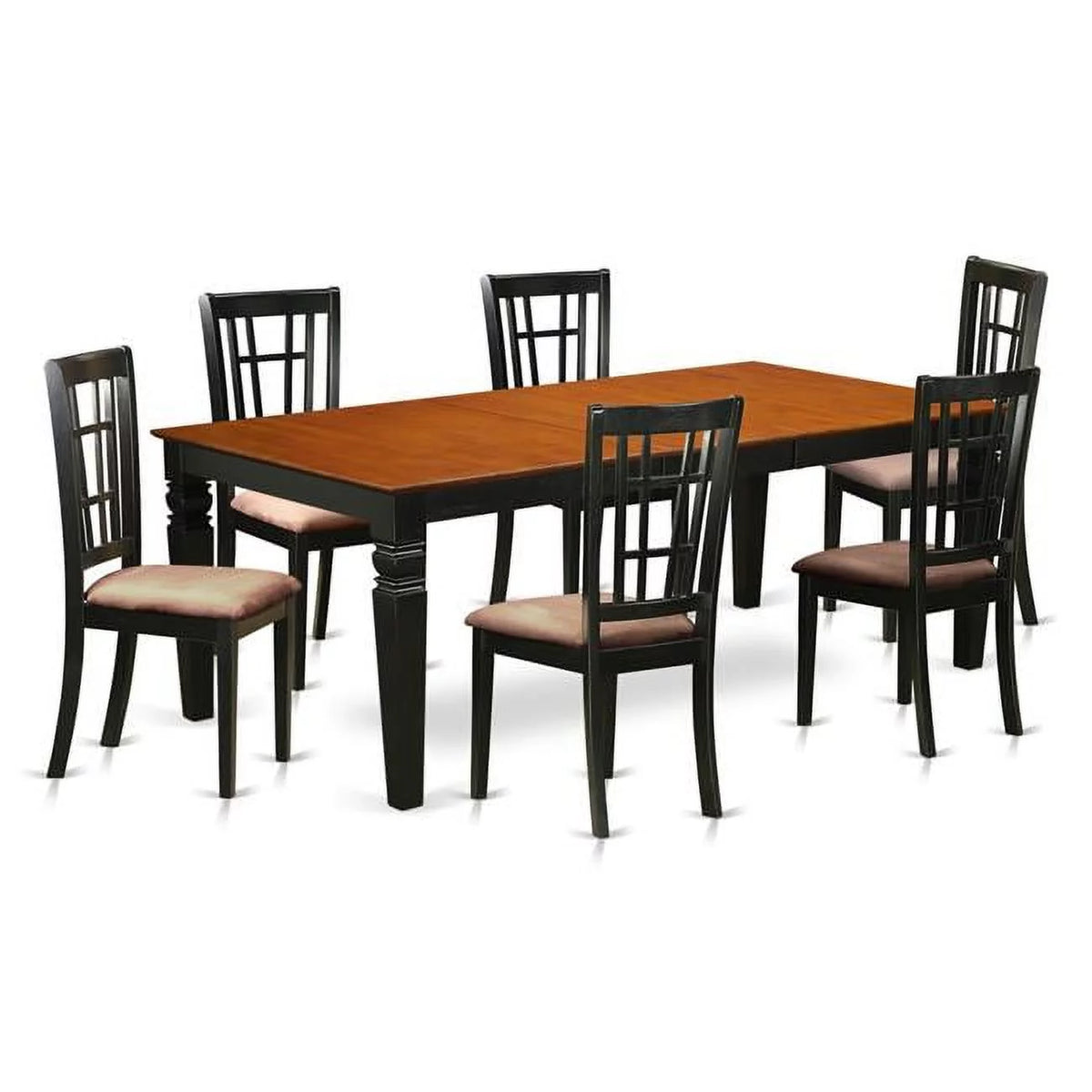 Black & Cherry 7 Piece Dinette Set G2015