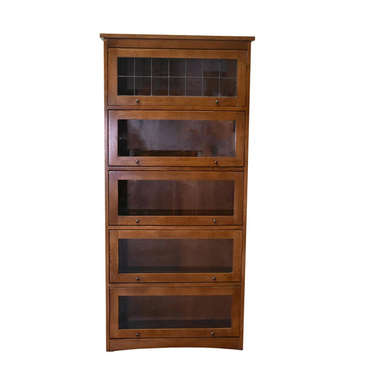 Brown Wood Barrister Bookcase O5045