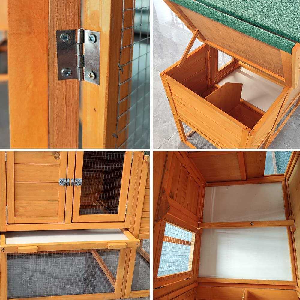 Chicken Coop with Nest Box and Removable Tray T239155