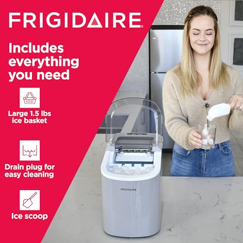 Countertop Ice Maker 26 lbs. Capacity Silver Y7937