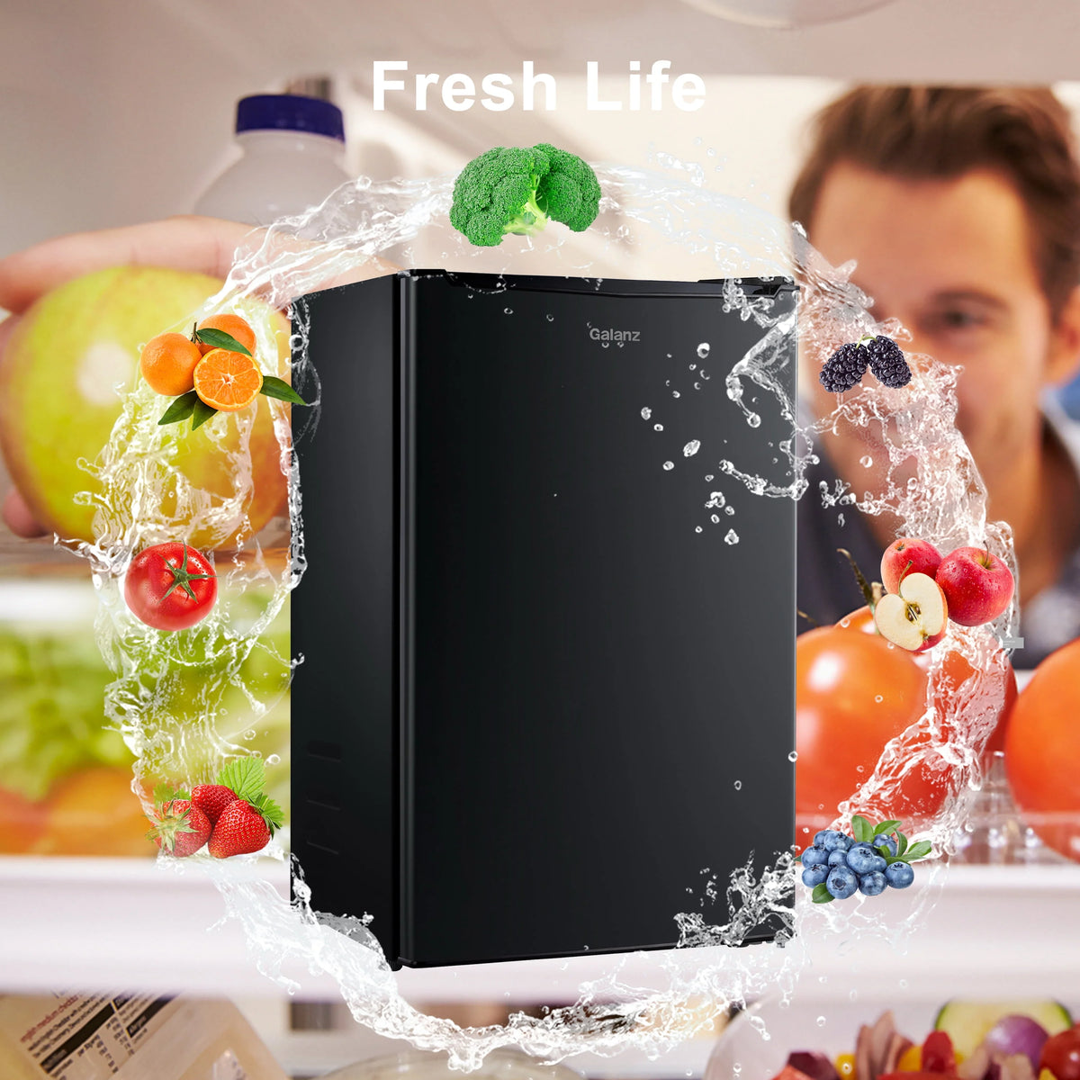 3.3 Cu ft Black Mini Fridge I3983