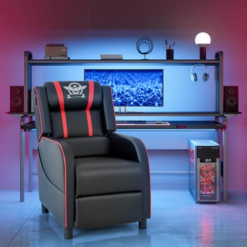 Blue Massage Recliner Chair with Footrest L869