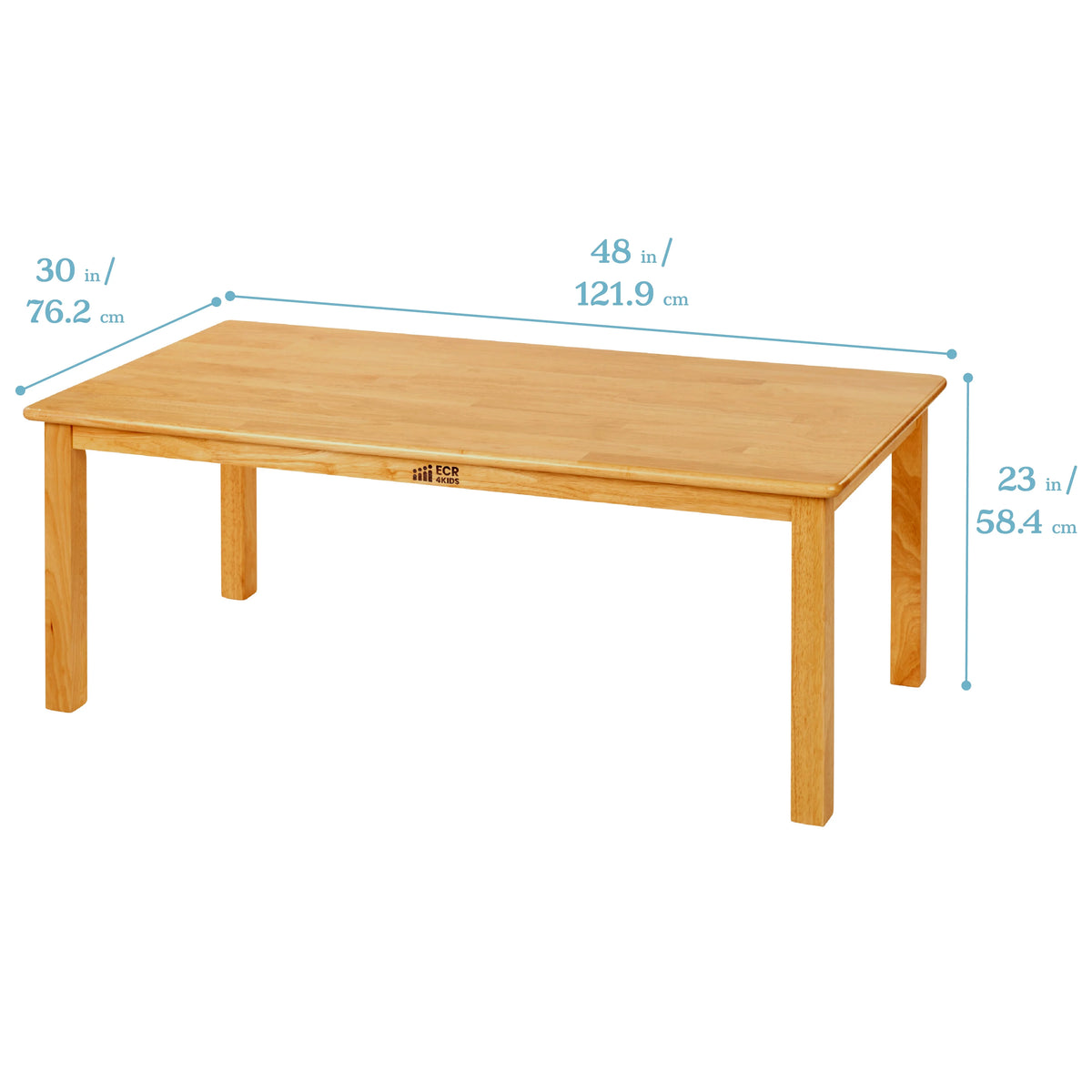 Rectangular Hardwood Table with 22in Legs B16261