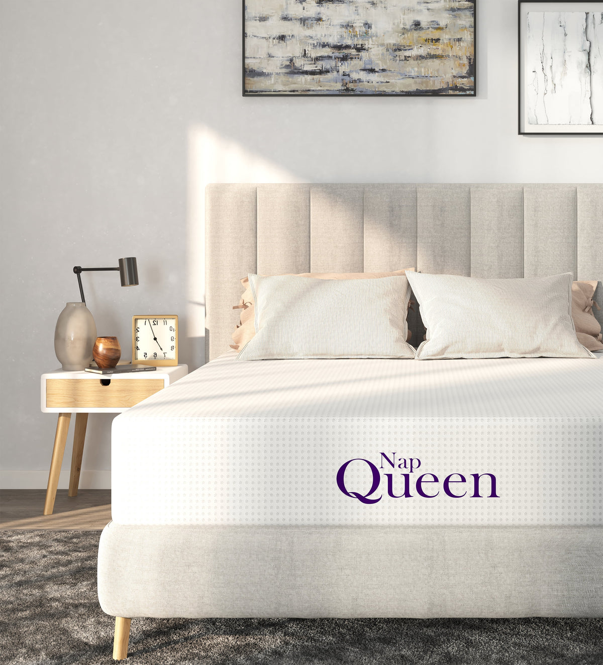 12" Charcoal Memory Foam Mattress King Z575