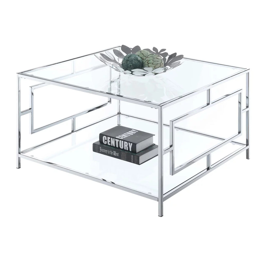 Chrome Square Coffee Table B11489
