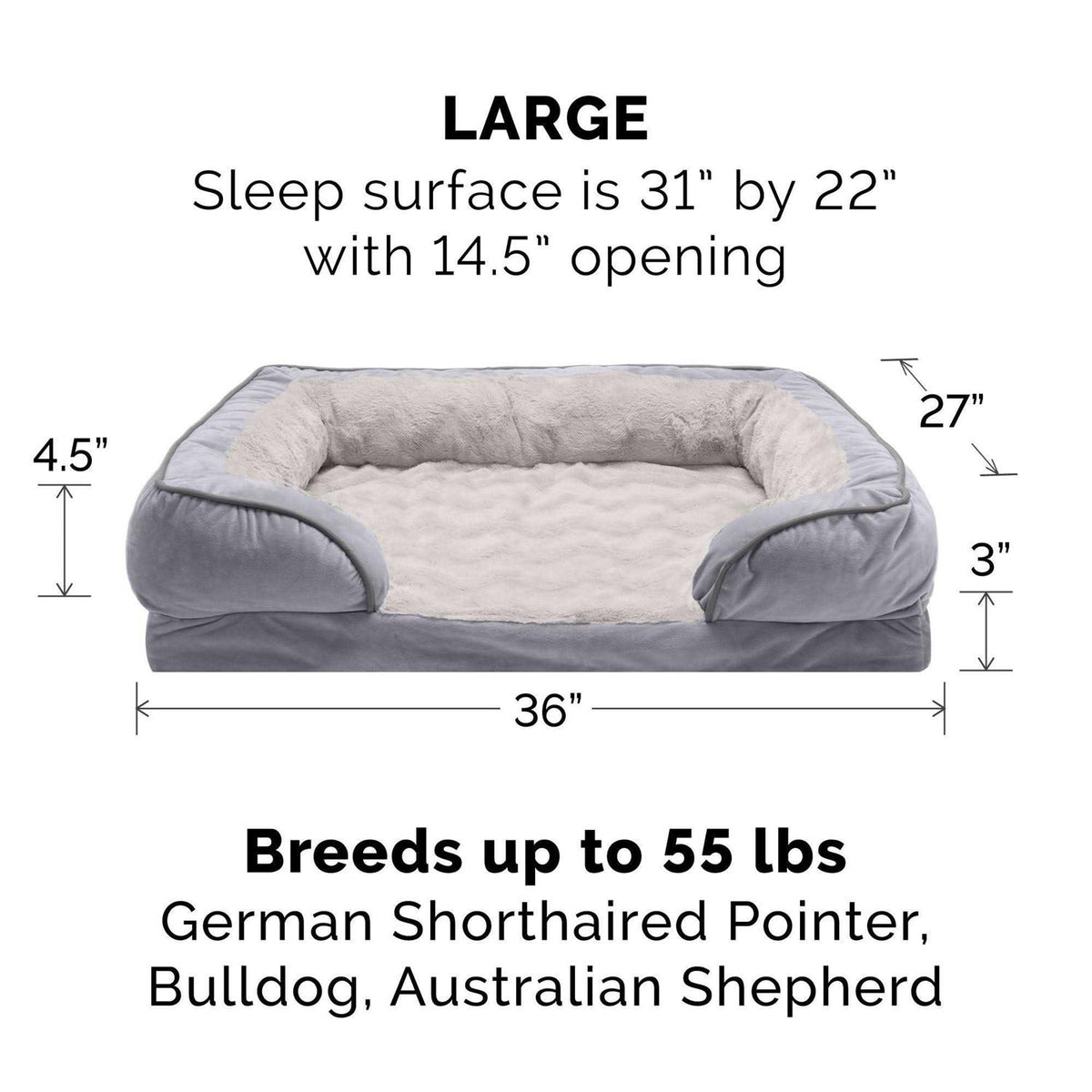 Sofa Dog Bed Velvet Z986