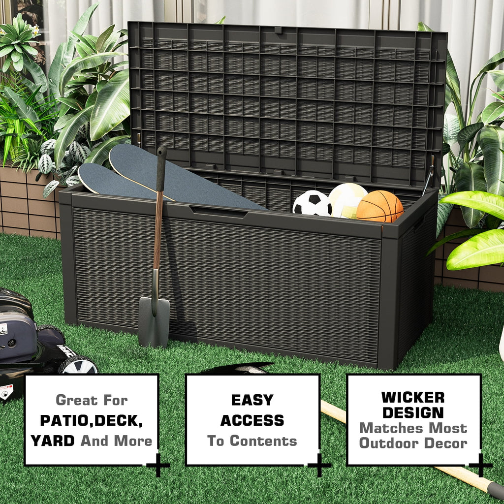 100 Gallon All-Weather Resin Deck Box D3840
