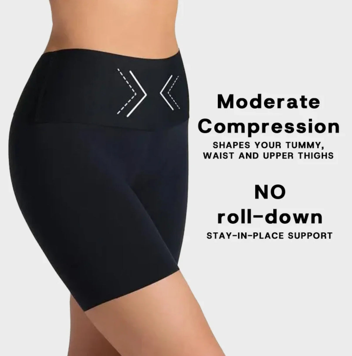High-Waist Tummy Control Shaper Shorts F9367