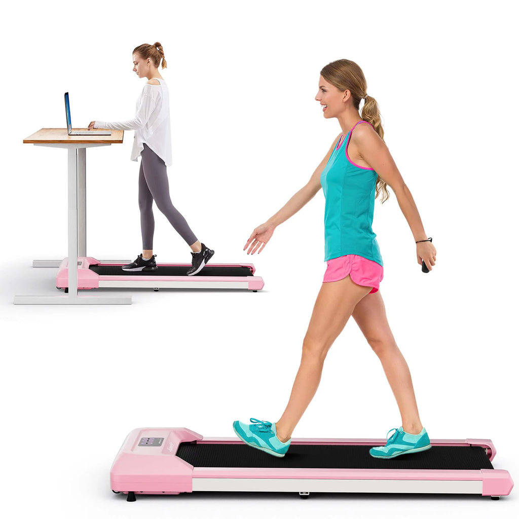 0.6-3.8MPH Walking Pad Under Desk Treadmill Black Z8978