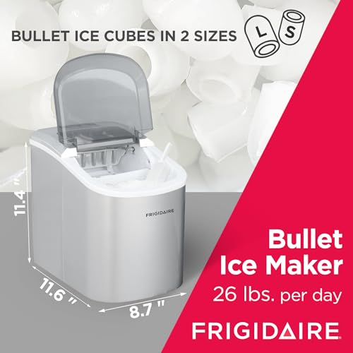 Countertop Ice Maker 26 lbs. Capacity Silver Y7937