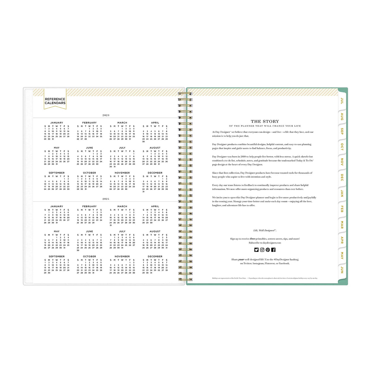 8.5x11 Weekly Monthly Planner F2811