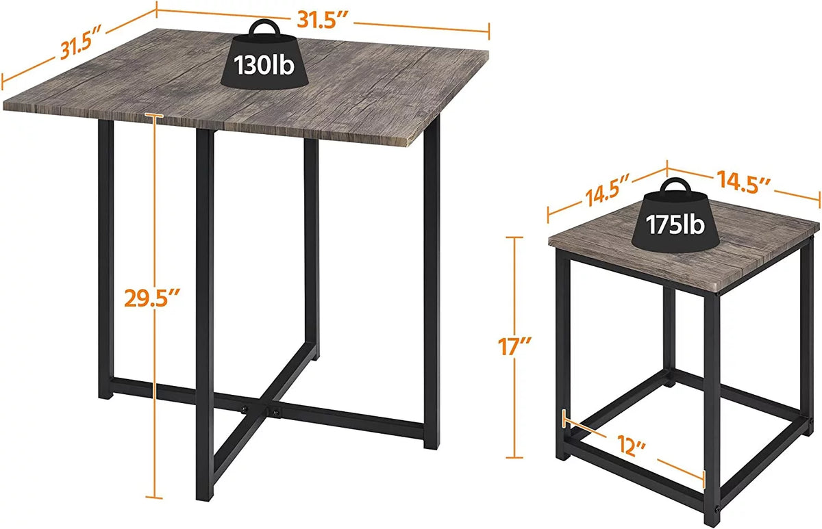 5-Piece Dining Table Set with 4 Stools Q981338