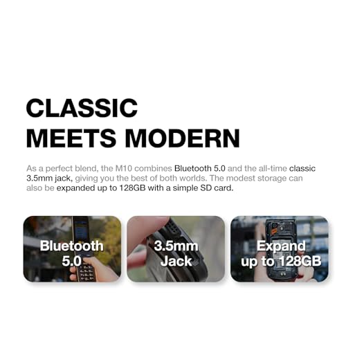 4G LTE Unlocked IP68 Waterproof Dual SIM Flip Phone H932585